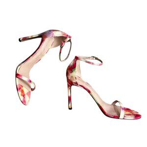 Stuart Weitzman Floral Sandals Heels 6.5